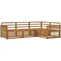 vidaXL Buiten bank set 4 st Naturel Massief Acacia Hout