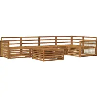 vidaXL Buiten bank set 6 st Naturel Massief Acacia Hout