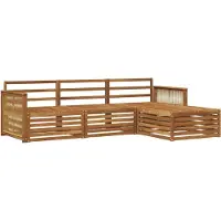 vidaXL Buiten bank set 4 st Naturel Massief Acacia Hout