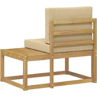 vidaXL Buiten eindsofa Wit 91 x 63 x 73 cm Massief Acacia Hout
