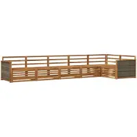 vidaXL Buiten bank set 6 st Naturel Massief Acacia Hout
