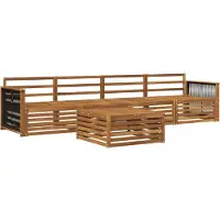 vidaXL Buiten bank set 5 st Naturel Massief Acacia Hout