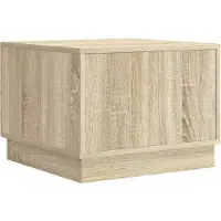 vidaXL Salontafel Sonoma Eiken 49 x 50 x 37 cm Bewerkt hout