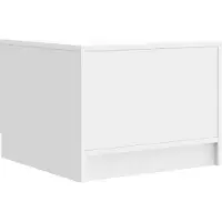 vidaXL Salontafel Hoogglans Wit 49 x 50 x 37 cm Bewerkt hout