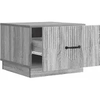 vidaXL Salontafel met lade Grijs sonoma 49 x 50 x 37 cm Bewerkt hout