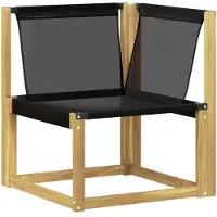 vidaXL Buiten bank set 4 st Wit en Lichtgrijs