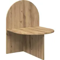 vidaXL Nachtkastje Artisanaal eiken 48 x 49 x 65 cm Geconstrueerd hout