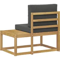 vidaXL Buiten eindsofa Wit 91 x 63 x 73 cm Massief Acacia Hout