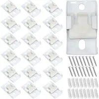 OEM Bevestigingsclips voor gordijnen, voor montage aan het plafond, 18 stuks, wit