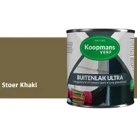 Koopmans Verf Koopmans Buitenlak Ultra Hoogglans – UV Bestendige Buitenlak voor Hout – Kozijnen, Deuren & Gevel – Duurzame Professionele Lak – Stoer Khaki – 1,5 l