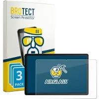 BROTECT Screenprotector 3 Stuks voor Whitedeer YXG13BK 10.1" Beschermglas transparant