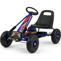 Milly Mally Kindervoertuig, loopfiets, go-kart, Thor, blauw