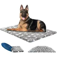 OEM Reversibel hondenbed, 122x76 cm, grijs/blauw, met hoogwaardig schuim