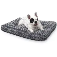 OEM Hondenbed, middelgroot, wasbaar, donkergrijs, 76x52 cm, antislip