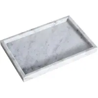 OEM Elegant marmeren dienblad, 30x20 cm, natuurlijke uitvoering