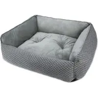 Markenlos Groot, zacht en comfortabel hondenbed, anti-angst, met kussens gevuld, wasbaar, antislip, geschikt voor middelgrote tot grote honden, tot 27 kg, 89 x 63 x 23 cm