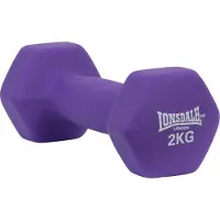 Lonsdale Fitness Weights Neoprene Coated Dumbbell 2kg 1 Unit Paars 2 kg