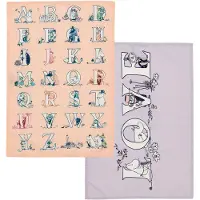 Arabia Moomin Theedoek Alfabet 50x70 Cm - Keukenhanddoeken Katoen Multi - 1083286