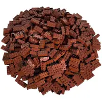 LEGO 2x4 bouwstenen, donkerrood, hoogwaardig, 1 kilogram - 3001, nieuw! Aantal: 458