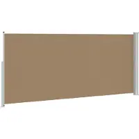 vidaXL Uittrekbaar Zijscherm 220 x 500 cm 100% polyester, ijzer, staal