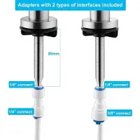 OEM Compact omgekeerde osmose waterfilterset, met aansluitingen van 1/4" en 3/8", 360° draaibaar, mat afwerking