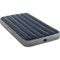 OEM Enkel luchtbed met DureBeam-constructie en batterijpomp, 99x191x25 cm, grijs