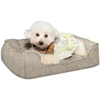 OEM Groot hondenbed, 90x69x21 cm, bruin, zacht, antislip