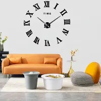 OEM Moderne, extra grote, zwarte wandklok, decoratief