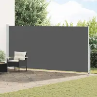 Syfax Uittrekbaar Zijscherm 220 x 300 cm Polyester Rechthoekig