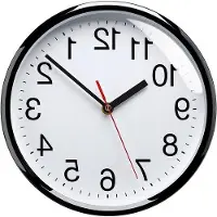 OEM Zwarte wandklok, 25 cm, op batterijen, eenvoudig in gebruik