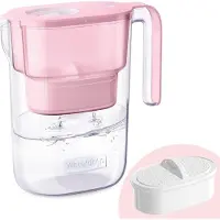 Markenlos Elfin waterfilterkan - drinkwaterfilter - voordelen voor uw gezondheid - 2,5 liter - roze - BPA-vrij