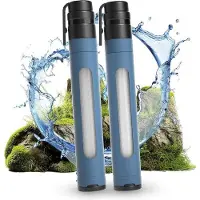 OEM Buitenfilter voor water, 3000 liter, met kijkvenster - Persoonlijk waterfilter voor 2 personen (blauw)