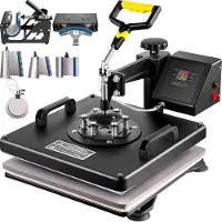 OEM Warmteoverdrager 8-in-1, 38x38 cm, draaibare warmtepers