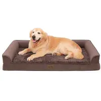 OEM Orthopedisch hondenbed, bruin, maat XL, U-vorm
