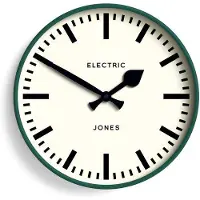OEM Ronde wandklok, 30 cm, donkergroen. Moderne klok voor de keuken