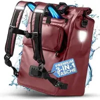 WAN 3in1 Fietstas voor bagagedrager - waterdicht - reflecterend - multifunctioneel
