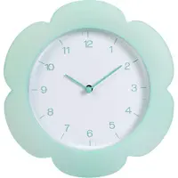 Konges Sløjd Home & Styling Klok - Bloemenwandklok - Ø23cm - Groen