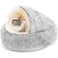 OEM Zacht hondenbed van pluche, antislip, met dikke fleecevoering, wasbaar, geschikt voor puppy's en katten