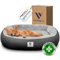 OEM Orthopedisch hondenbed, maat L, geschikt voor middelgrote honden, met traagschuim, waterdicht, antislip en duurzaam