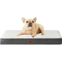 OEM Orthopedisch hondenbed, 76x51x9 cm, wasbaar, beige, zacht