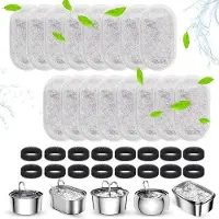OEM 16+16 kattenfontein met waterfilter, inclusief actieve koolfilter en schuimfilter
