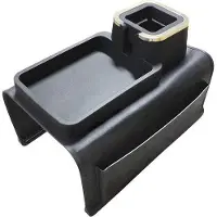 OEM Zwart antislip dienblad met armleuning en opbergvak