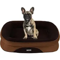 OEM Orthopedisch hondenbed, hondenbank, geschikt voor kleine honden, bruin, 71x53x14 cm, antislip