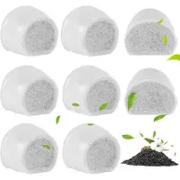 OEM 8 stuks reserve koolstoffilter voor keramische drinkfontein, 2 gallon capaciteit