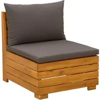vidaXL Tuinstoel Midden Massief Acacia Hout Bruin