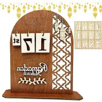 OEM Houten Ramadan-decoratiekalender, Eid Mubarak, zelf te maken