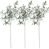 OEM Kunstplanten, olijftakken, decoratie van 100 cm hoog, geschikt voor vaas of tafel