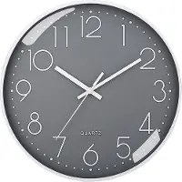 OEM Stille wandklok, op batterijen, 20 cm (8 inch), modern design