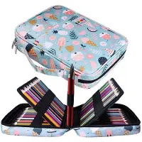 OEM XXL etui met 220 vakken, waterdicht, geschikt voor pennen en kunstmaterialen, ideaal voor scholieren en kunstenaars