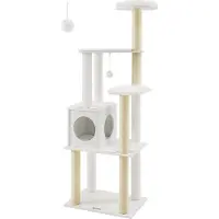 OEM Grote krabpaal voor katten, bekleed met pluche en sisal, 58 cm hoog